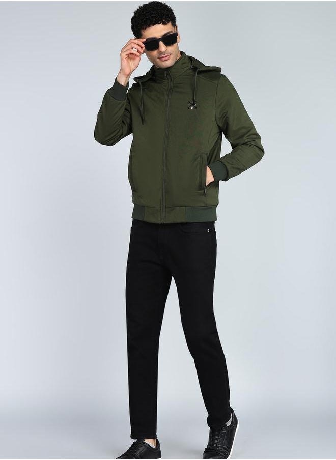 Fort Collins Front Zipper Lightweight Hooded Jacket by Styli  - Image 2