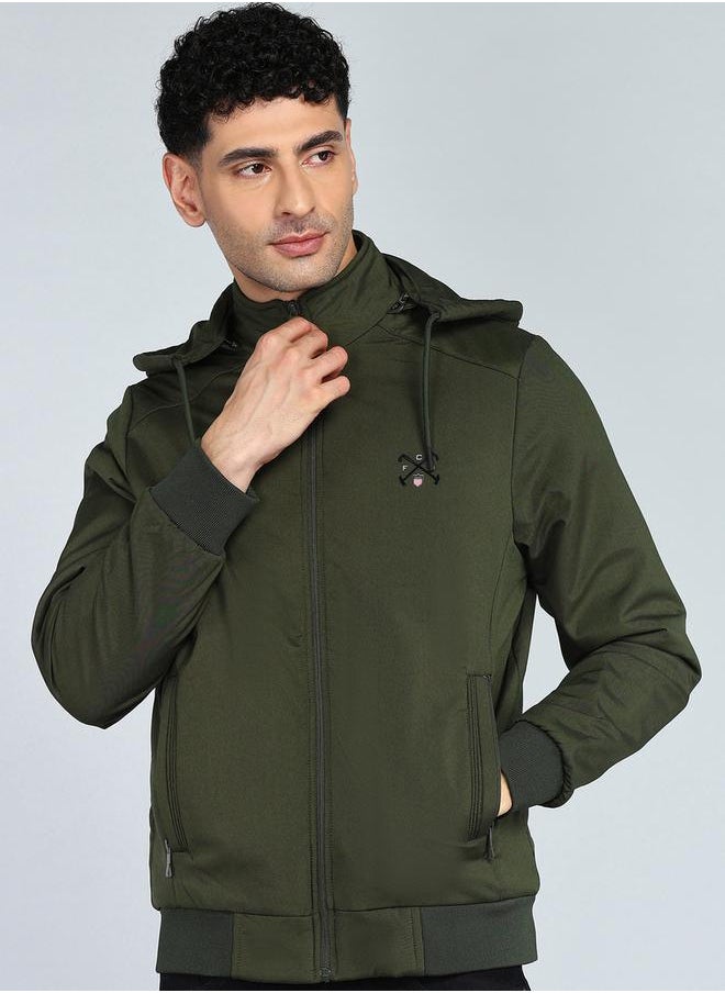 Fort Collins Front Zipper Lightweight Hooded Jacket by Styli  - Image 1