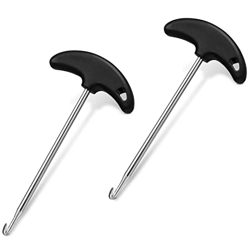 Tondiamo Shoe Lace Tightner Stainless Steel Plastic Hockey Skate Tightener Wire Sports Skate Key Tool Shoe Lace Puller Ice Roller Skate Tool for Ice-Skates Figure-Skates Boots(2 Pieces) - Image 1