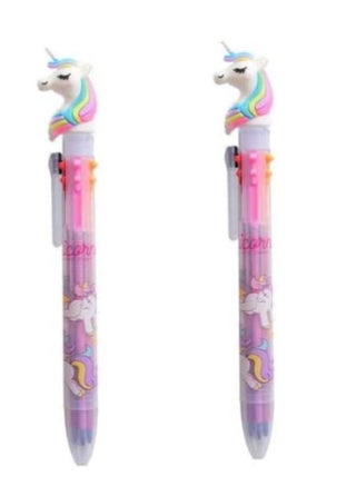 Unicorn Ballpoint Pen, 6 Colours in 1 Planner Pen, Multi-Colour Pen, Cute Stationery Gift, School Supplies (2pcs) - pzsku/Z1D7A1B681F204BF20B3DZ/45/_/1660125414/6548e34b-940d-48b3-be43-6577d3c8c4f8