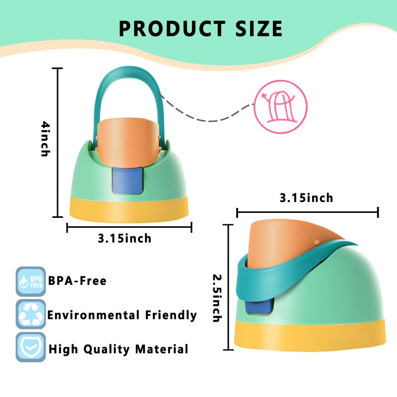 NTIERA Replacement Lid for Owala Freesip,Compatible with Owala Freesip Water Bottle 16oz 24oz 32oz 40oz,Premium Replacement Accessories for Owala Cap,LeakProof,BPA-Free(Mint Green) - Image 3