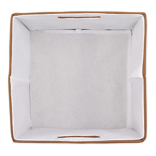 DII Collapsible Polyester Storage Cube Solid Lightweight and Durable Large Square 13x13x13 Cinnamon - Image 3