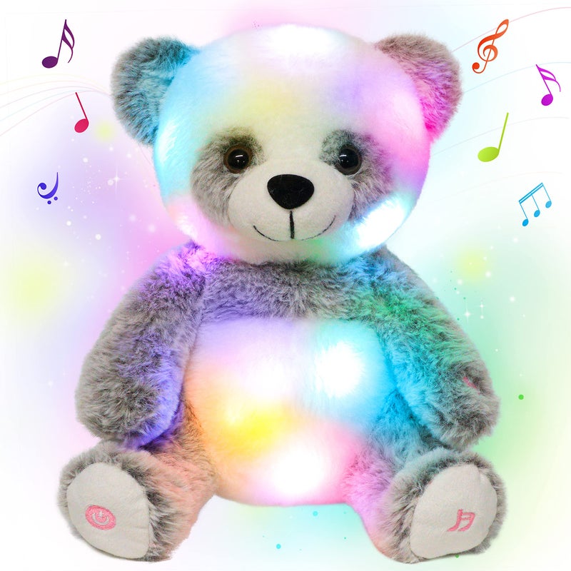 Cuteoy Lightup Singing Plush Panda LED Musical Stuffed Animal Adjustable Volume Lullaby Plushies Birthday Christmas Toy Gifts for Kids Toddler Girls 13 - Image 3