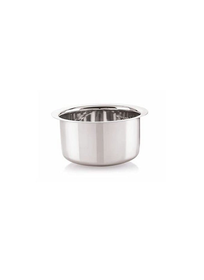 Sonanshi Sonanshi Stainless Steel Round Bottom Patila/Bhagona/Tapeli with LID (15 Litre)  - Image 3