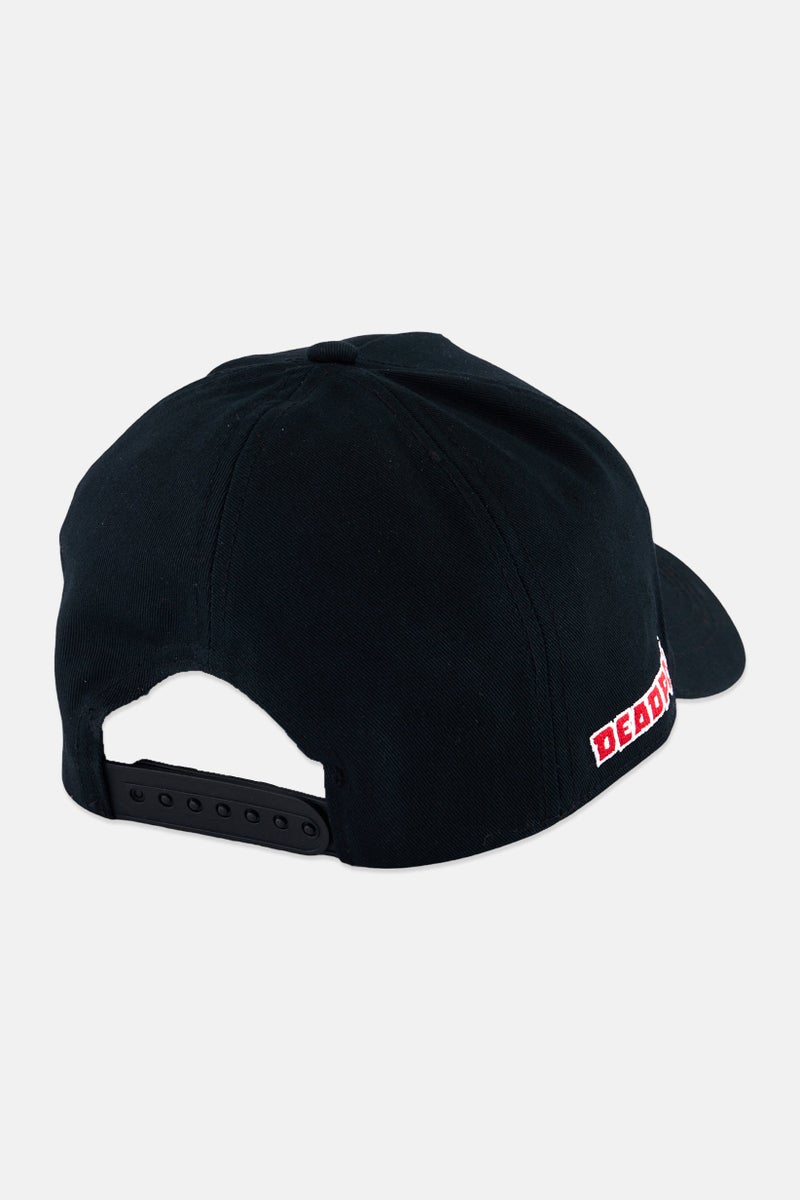 Men Embroidered Logo Cap, Black