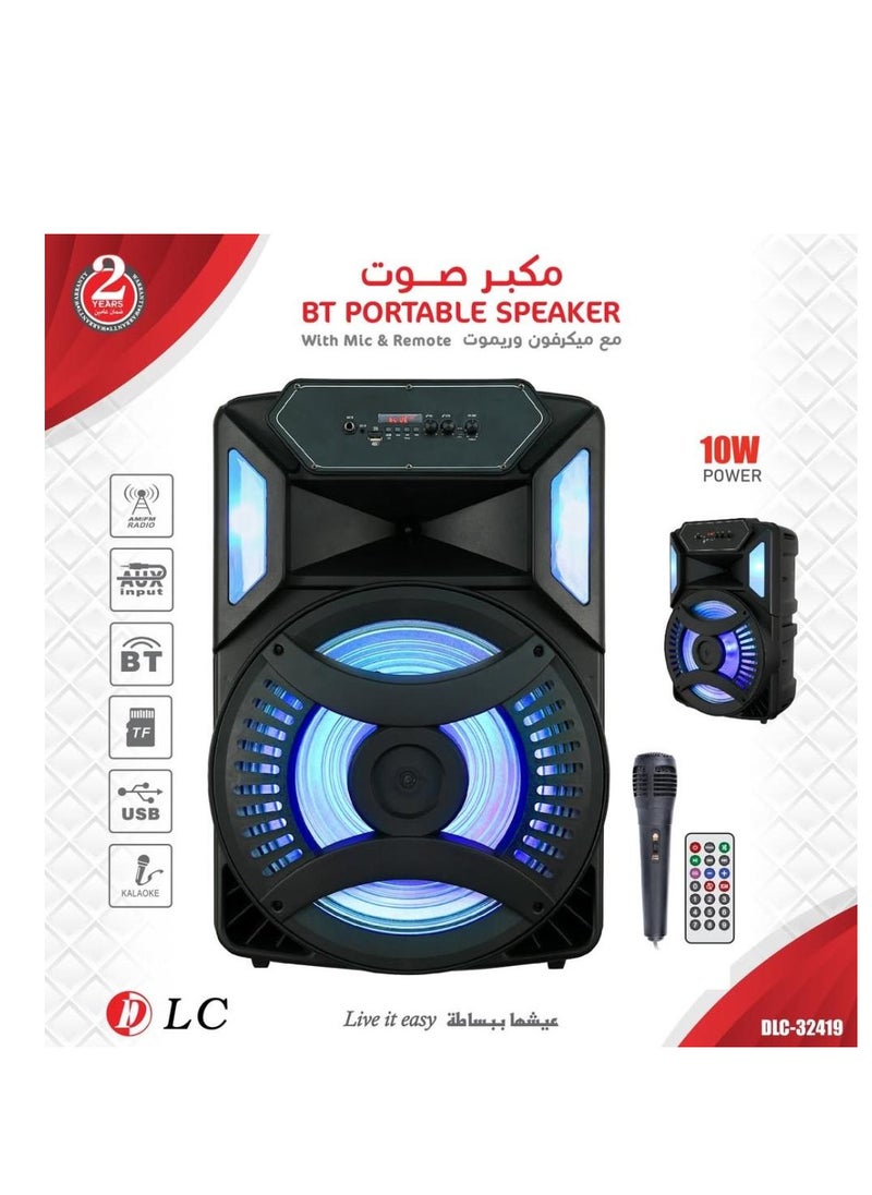 DLC - DLC Attractive Lighted Speaker with Microphone and Remote - Image 1
