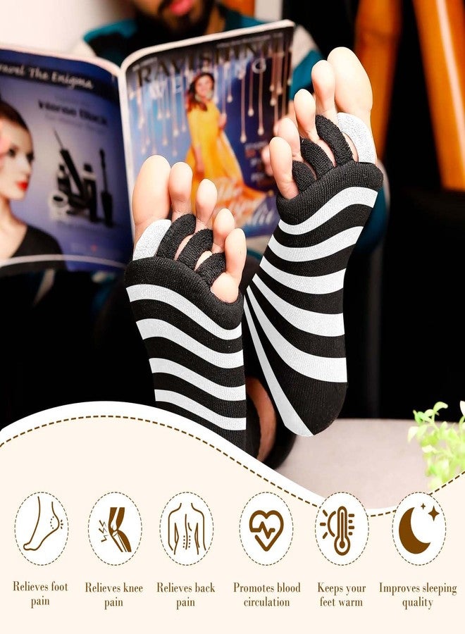 TecoKart® Foot Alignment Socks 5 Toe seprator for Women & Men - 5 Toe Separator Socks for Foot Pain Relief, Bunion Correction, and Thumb Eversion Prevention, Ideal for foot alignment - Image 4