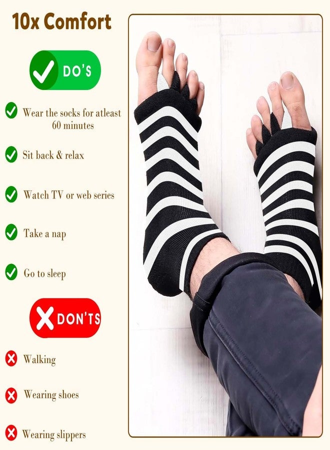 TecoKart® Foot Alignment Socks 5 Toe seprator for Women & Men - 5 Toe Separator Socks for Foot Pain Relief, Bunion Correction, and Thumb Eversion Prevention, Ideal for foot alignment - Image 5