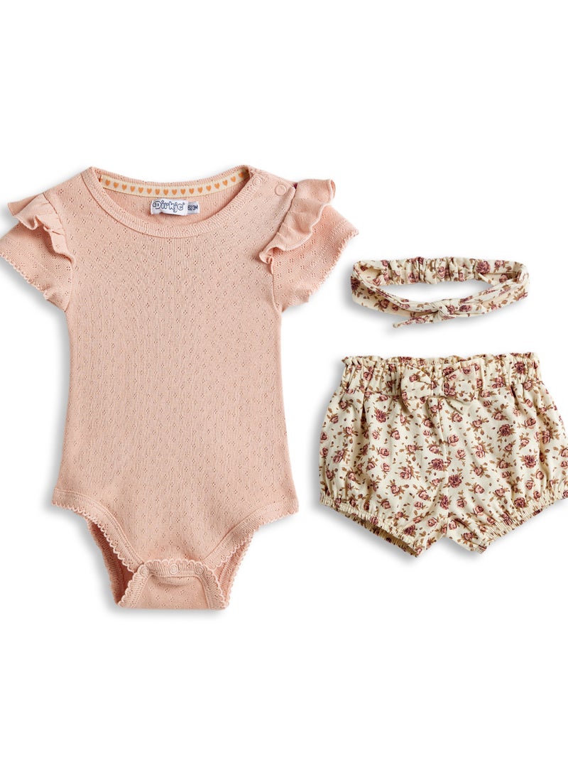 ديركجي ديركيه طقم بدلة أطفال قطعتين مع عصابة رأس - Image 1