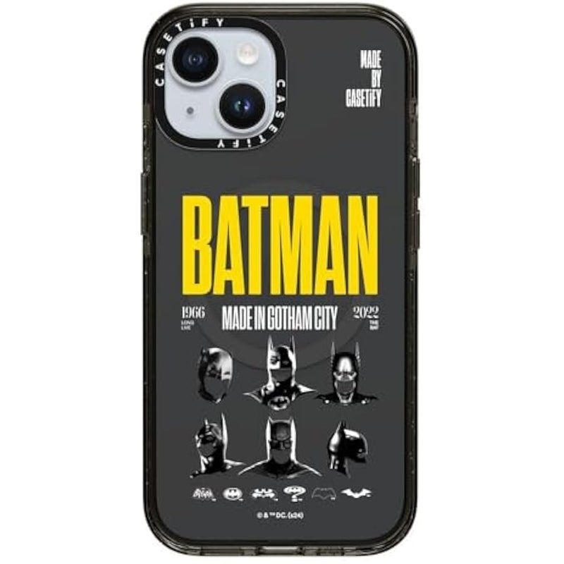 Casetify Impact iPhone 15 Case 【Batman Co-Lab / 4X Military Grade Drop Tested / 8.2ft Drop Protection/Compatible with Magsafe】 - Made in Gotham City - Clear Black - Image 4