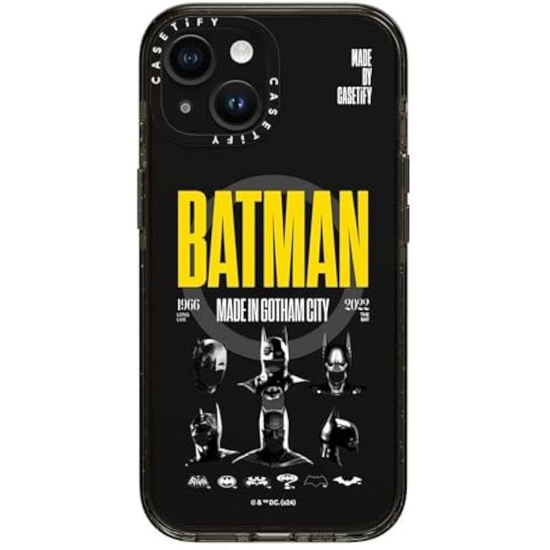 Casetify Impact iPhone 15 Case 【Batman Co-Lab / 4X Military Grade Drop Tested / 8.2ft Drop Protection/Compatible with Magsafe】 - Made in Gotham City - Clear Black - Image 5