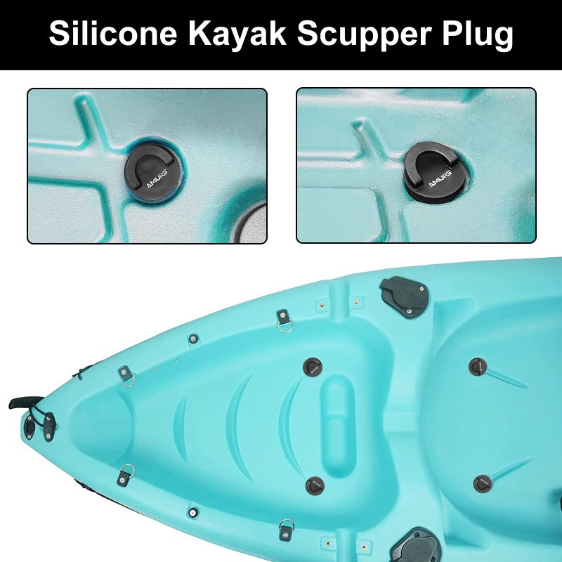 AMURS Kayak Scupper Plug Kit Scupper Plugs Drain Holes Stopper with Silicone Handle Universal Kayak Plugs for sit on top of Kayak Canoe Boat - Image 5