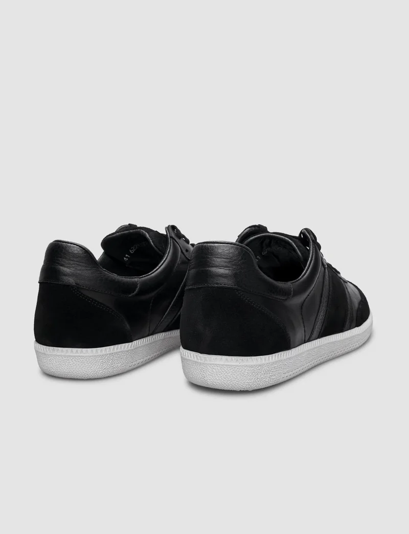 Cabani Leather Black Lace-Up Men's Sneaker