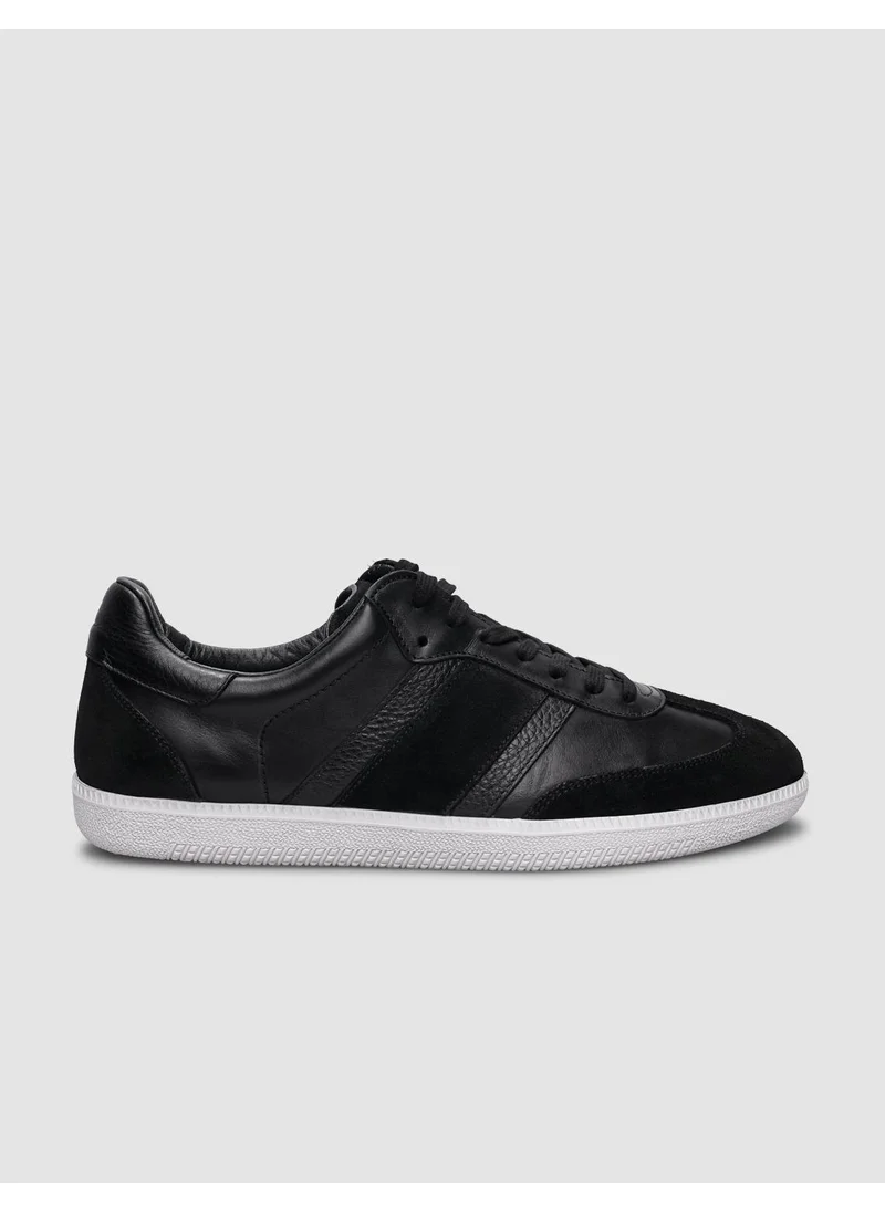 Cabani Leather Black Lace-Up Men's Sneaker