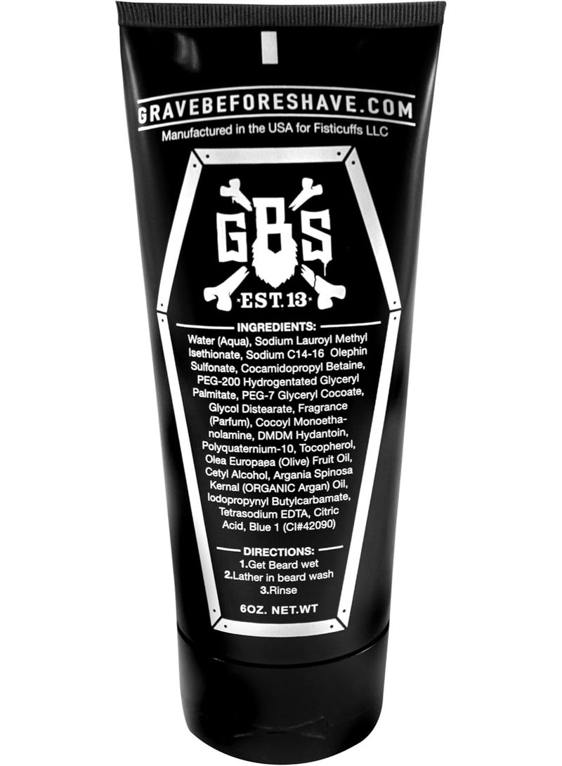 GRAVE BEFORE SHAVE™ BEARD WASH SHAMPOO 6oz. Tube - Image 2