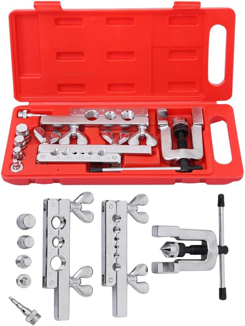 Up To Date Products & Tools Up To Date Products Tools 45 Degree Extrusion Type Flaring Swaging Tool Kit OD Soft Copper Tube Cutter WCarrying Case By Mr DIY Crafts  - Image 1