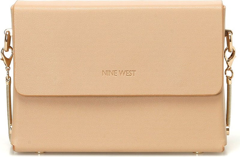 NINE WEST Boxy 4pr Nude Women's Clutch - Image 1