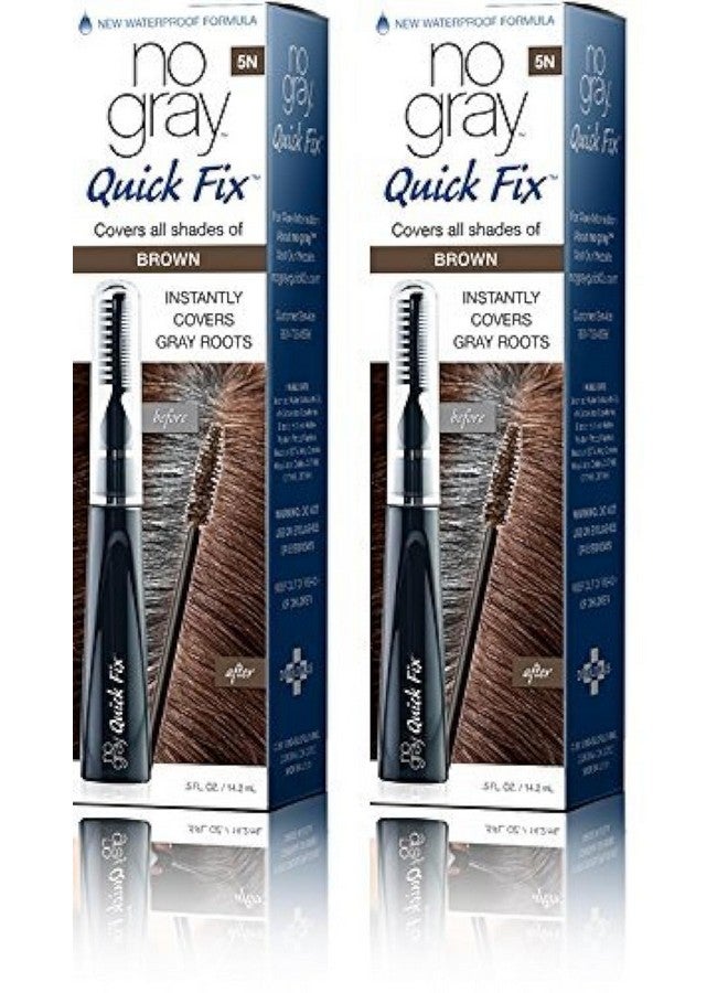 No Gray Quick Fix Instant Touch-Up for Gray Roots (Set of 2, Brown (M. Brown)) - Image 1