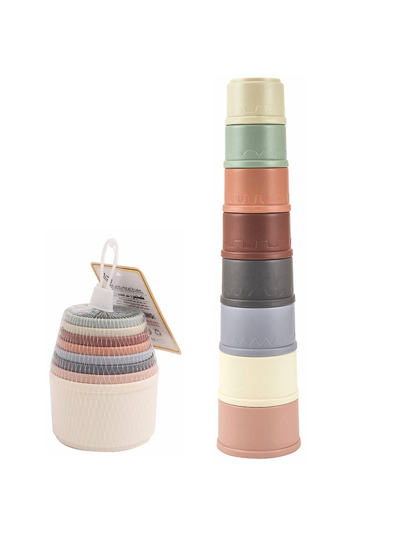 Baby Stacking Nesting Cup Toys, Montessori Toys For Toddlers Over 6 Months  - Image 1
