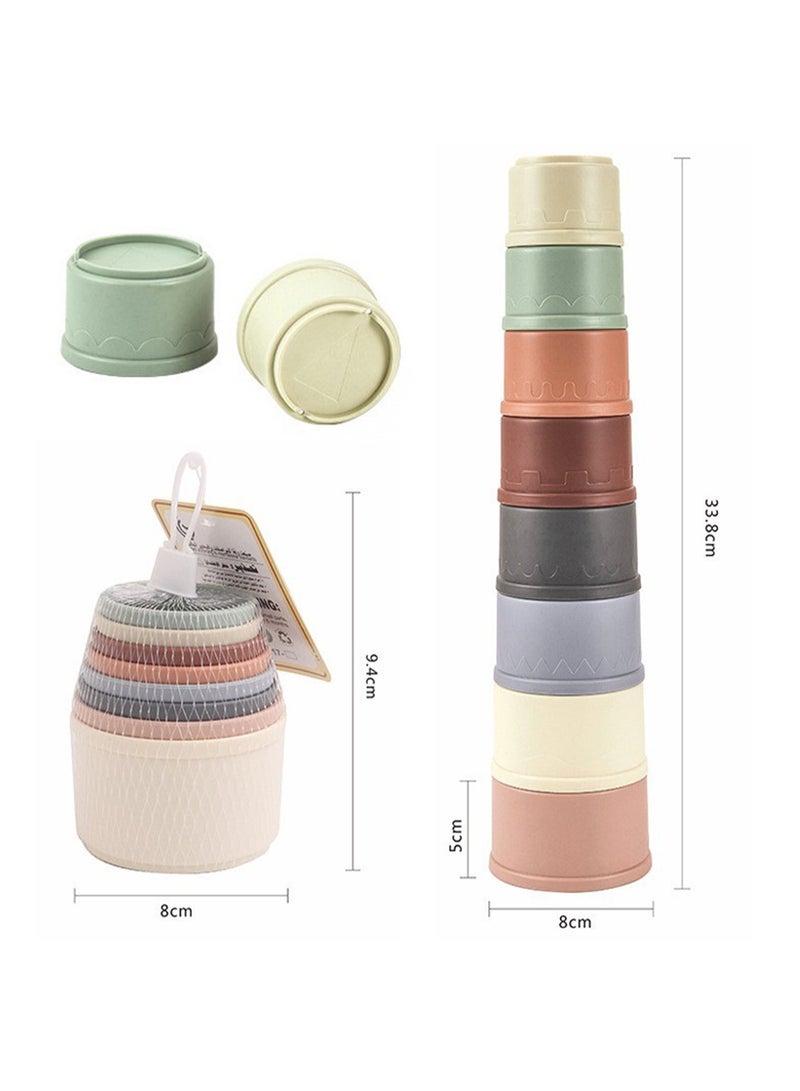 Baby Stacking Nesting Cup Toys, Montessori Toys For Toddlers Over 6 Months  - Image 2