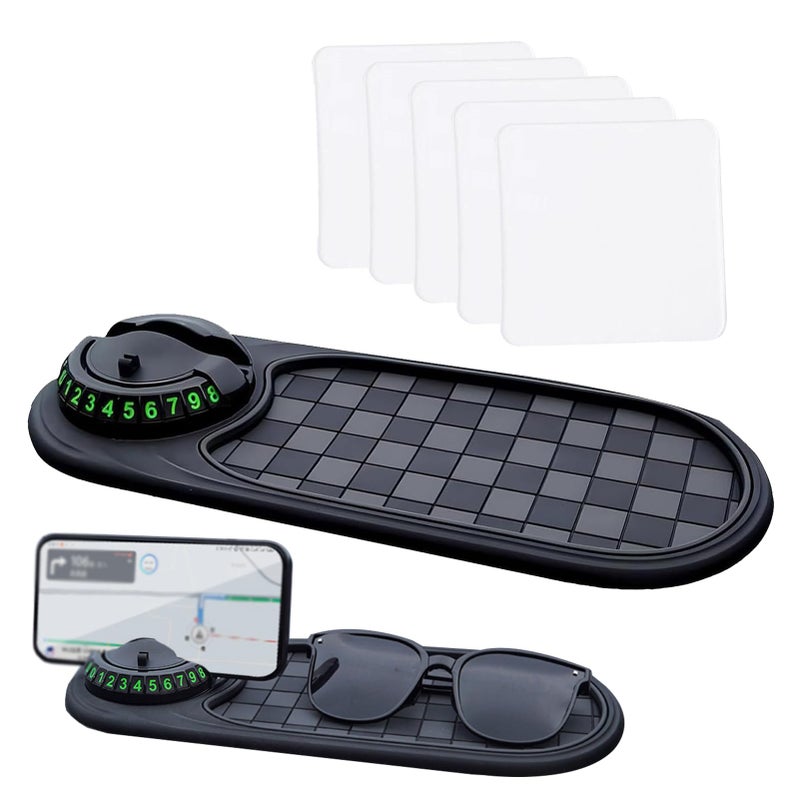 hinbkenla Multifunction Car AntiSlip MatAuto Phone HolderCar Anti Slip Mat Phone HolderMultifunctional Car AntiSlip MatMulti Function Car Anti Slip MatCar Mats for PhoneSunglassesKey - Image 3