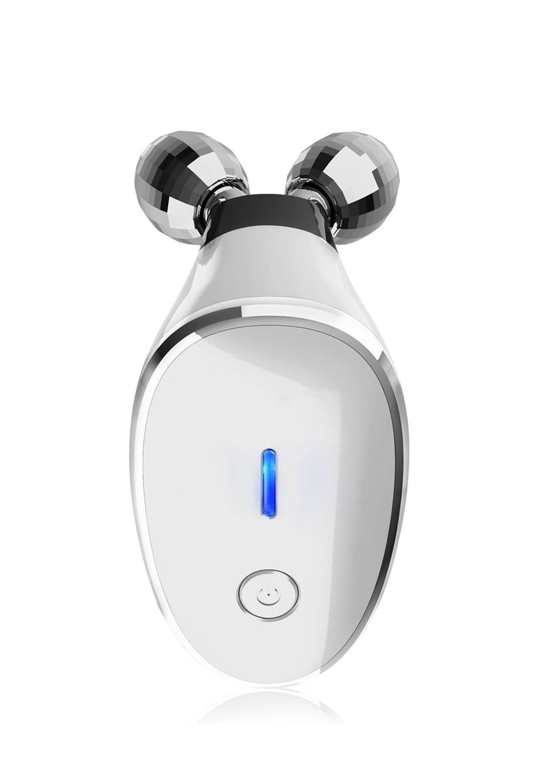 KASTWAVE Microcurrent-Facial-Device, Microcurrent Face Massager Roller for Skin Care, Firm Facial Lines and Lift Facial Contours, Facial Massager Face Rollers for Women and Men, Glossy White, 1 Pcs - Image 1