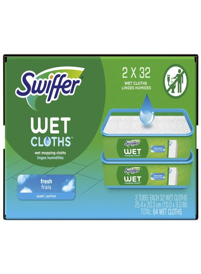 Swiffer Sweeper Wet Mopping Cloths, 64 count - Image 1