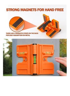SYOSI Magnetic Post Level, Folding Magnetic Post Level with Elastic Loop, Foldable Spirit Level Square for Hands-free Work, 1 Pcs  - Image 5