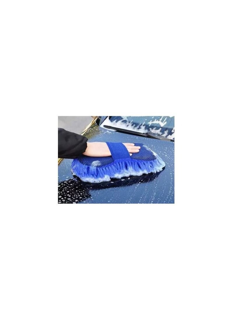 Haidue - Car Towel Microfiber Cleaning Cloth Pack of 3 with Washing Sponge- Multipurpose Towel for Washing Drying Dusting - Image 1
