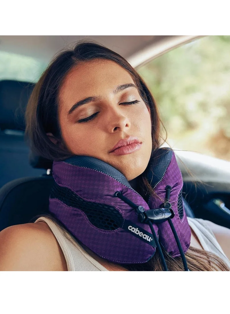 Cabeau Evolution Cool 2.0 Travel Pillow, Air Circulating Head and Neck Memory Foam Cooling Travel Pillow - Blue