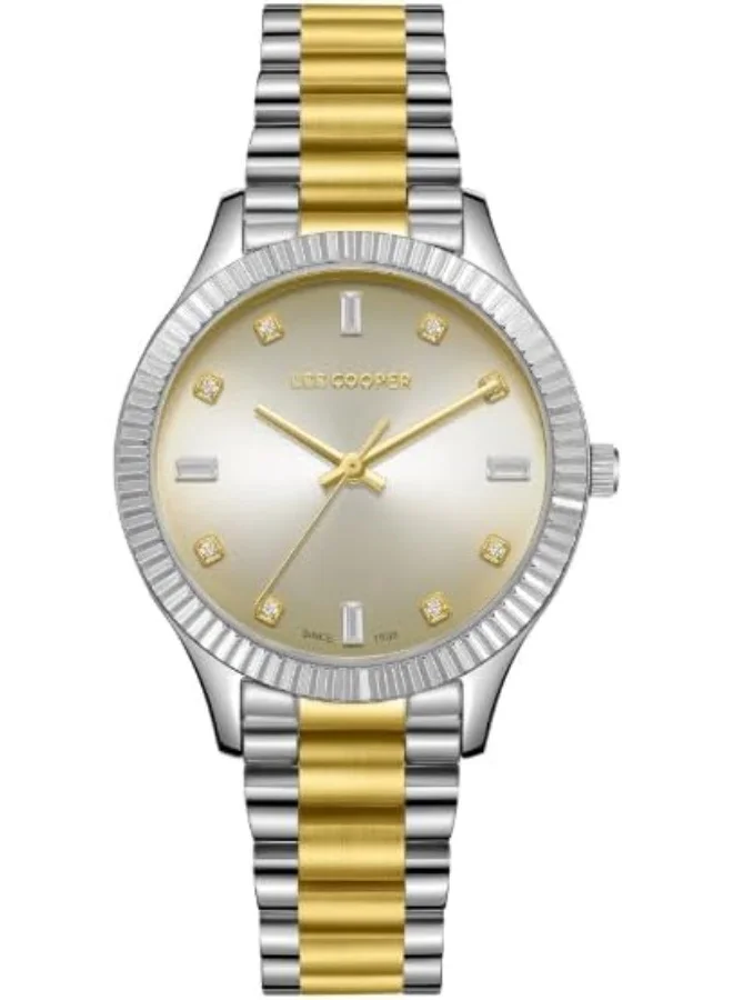 لي كوبر LEE COOPER Women Analog Champagne Dial Watch - LC08079.230