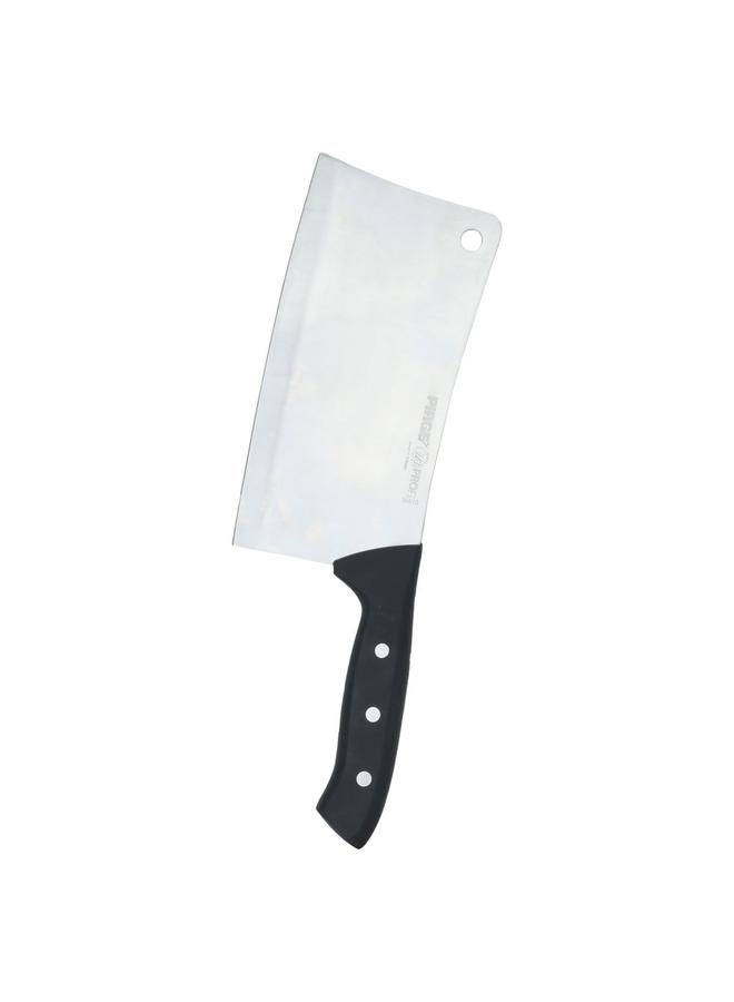 Alsaif Steel Cleaver 19 Cm With Wooden Handle Black - Image 1