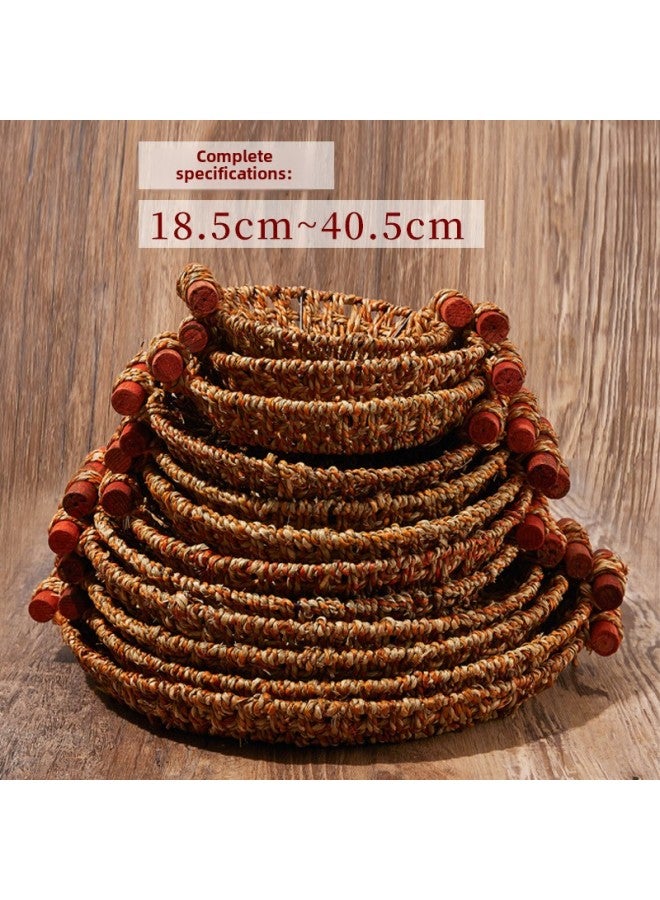 Special Tray For Straw Pot Rice High Temperature Resistant Casserole Heat Insulation Pad Stone Pot Anti-scalding Rattan Basket Commercial Dry Pot Base Basket-Color:18cm Wooden Handle Insulation Holder-Specifications:See Description For Specifications  - Image 4