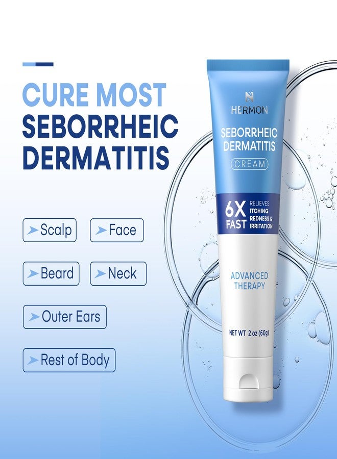 Hermon Seborrheic Dermatitis Scalp Treatment Cream: Soothing Itching Redness Scaling of Seborrheic Dermatitis - Fast-Acting Anti-Itch Ointment for Scalp Face Chest and Body for Men and Women 1 Pack - Image 3