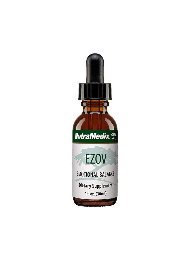 Nutramedix - Hyssop Herbal Drops Gentle Ezov Liquid Supplement Drops For Stress Management Relaxation Antioxidant  Gut Health Liquid Herb Extract For Emotional  Mood Support 1Oz  30Ml - Image 1