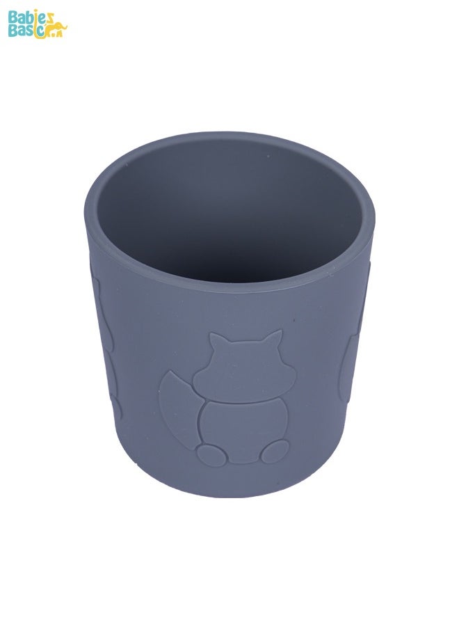Babies Basic Silicone Trainer Cup For Babies/Kids, Bpa Free, Grey  - Image 1