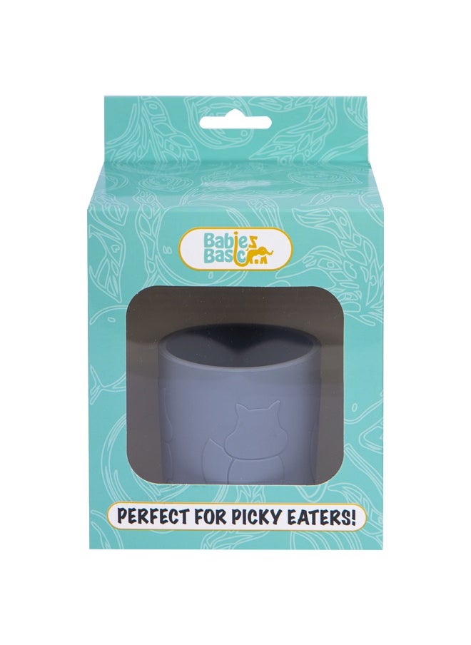 Babies Basic Silicone Trainer Cup For Babies/Kids, Bpa Free, Grey  - Image 5