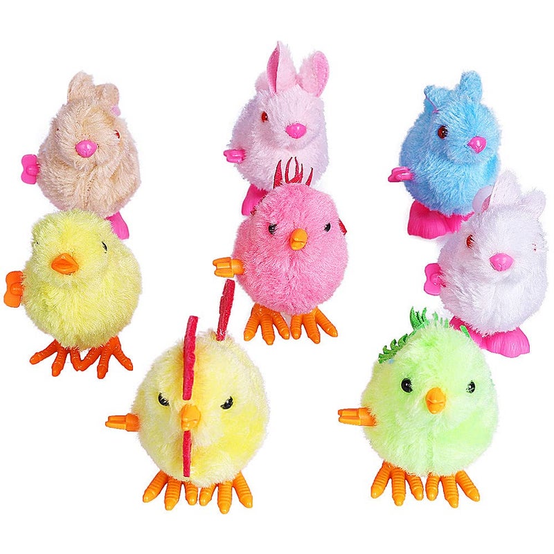 Max Fun 12Pcs Easter Wind Up Toys Easter Basket Stuffers Chicks Bunny Assortments for Easter Party Favors Easter Basket Fillers Easter Egg Hunt Easter Toys for Kids Ages 4-8 - Image 5