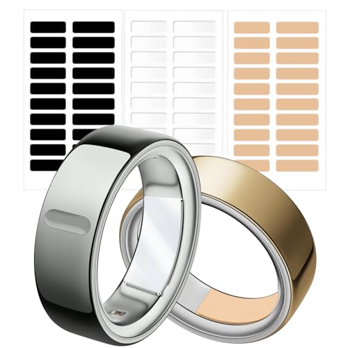 YWXTW [Cut Freely & Invisible for Oura Ring Size Adjuster, Waterproof Adhesive Guard Compatible with Samsung/Ultrahuman/Ringconn Ring, Thinner Sizers for Smart Ring, 3 Colors (120 PCS)