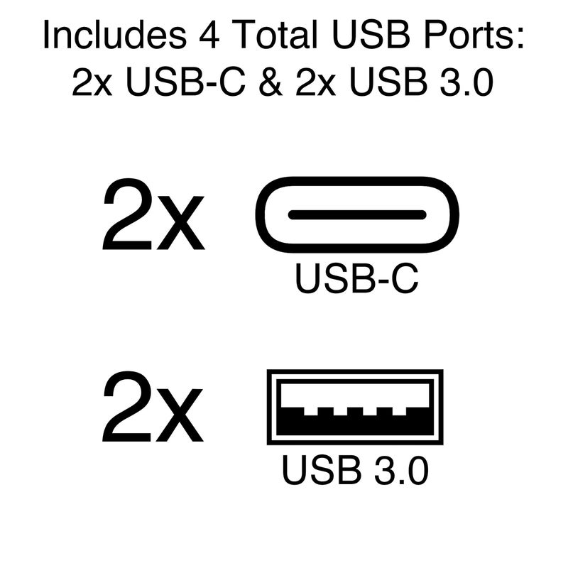 C2G USB-CÂ® 6-in-1 Mini Docking Station with HDMIÂ®, Ethernet, USB and Power Delivery up to 60W - 4K 30Hz - Image 4