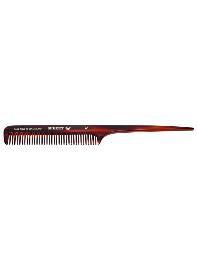 Speert 41 Acetate Tortoise Hairdressing Comb Men Women Thick Thin Curly Straight Hair Slick Styling Handmade In Switzerland  - Image 2