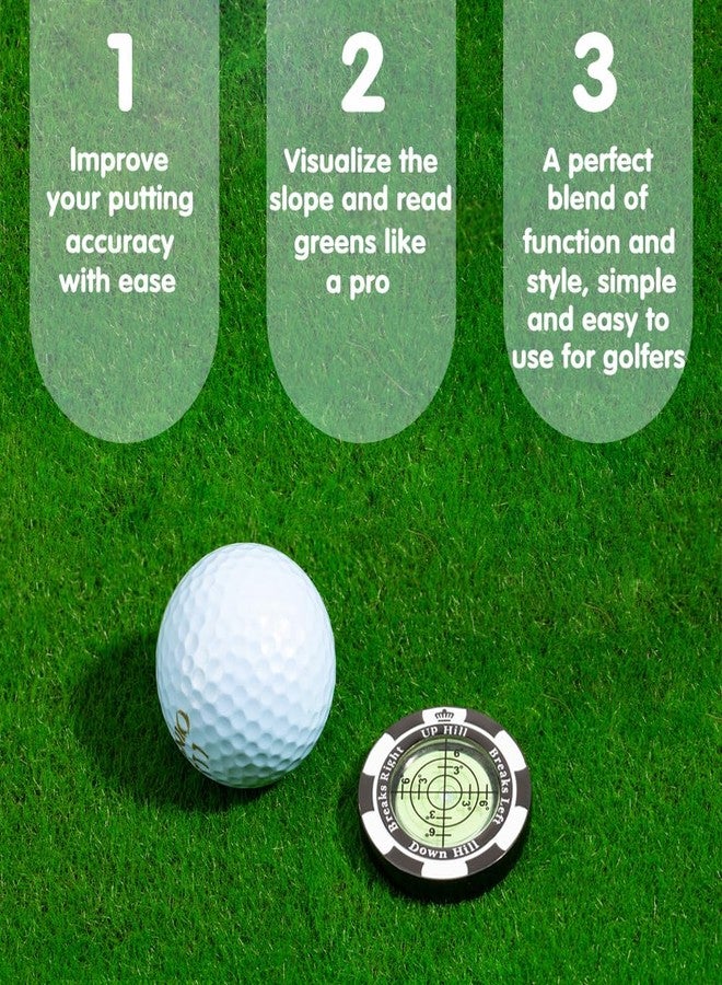 Prodigora SlopeMaster ProGreen Reader - Golf Ball Marker with High Precision Green Reading Aid Golf Accessories for Men Women(Black) - Image 2