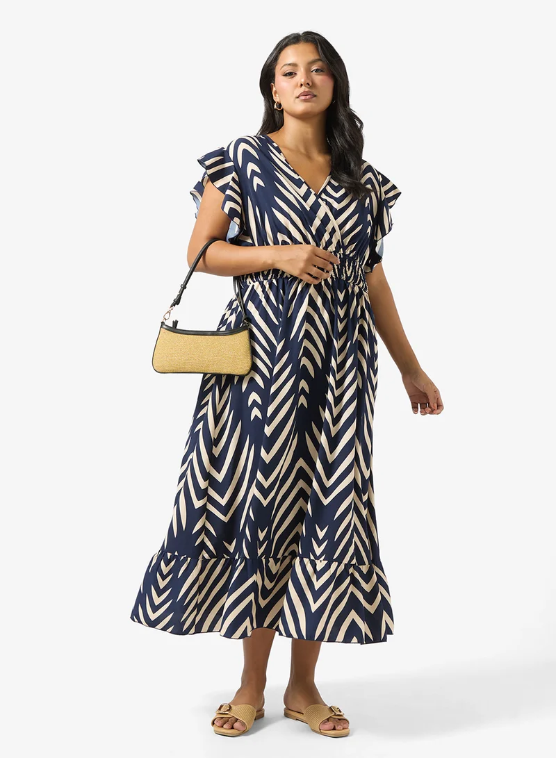 Ella Plus Montone Print Dress