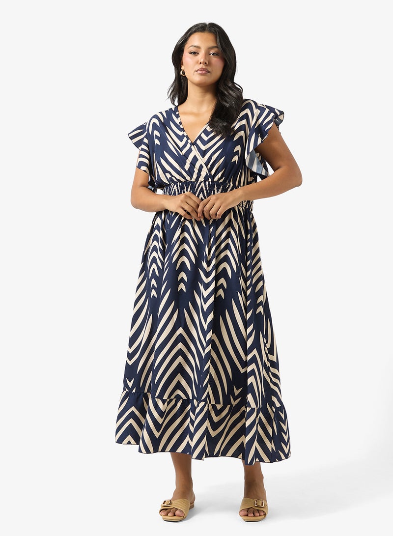 Ella Plus Montone Print Dress - Image 1