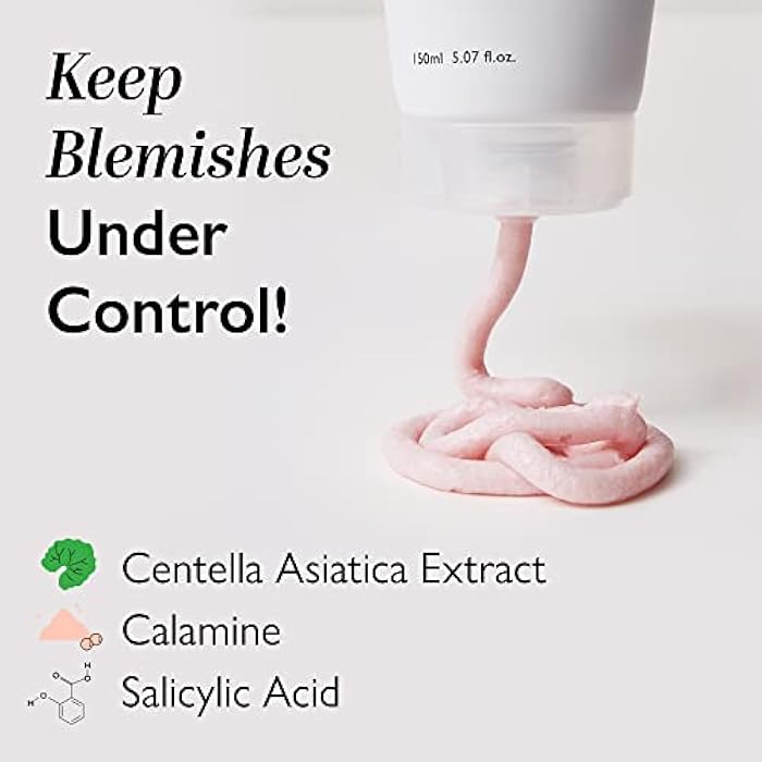 Genabelle Pink Cloud Cleansing Foam - Hydrating Gentle Face Cleanser with Salicylic Acid and Calamine Powder for Blemish Care, Deep Cleansing Face Wash for Normal to Oily Skin, 5.07 fl.oz - Image 2