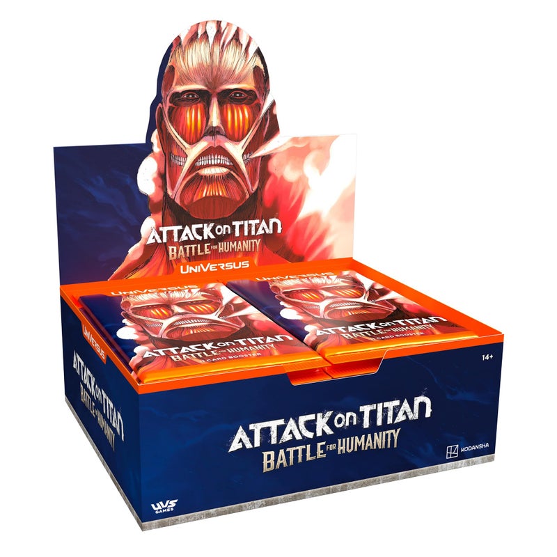 UniVersus Attack on Titan Battle for Humanity Booster Display Contains 24 Booster Packs 11 Cards Each DeckBuilding Collectible Card Game - Image 4