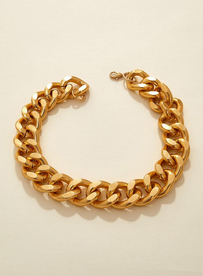 Take Two Gold Chunky Chain Link Necklace - Image 3