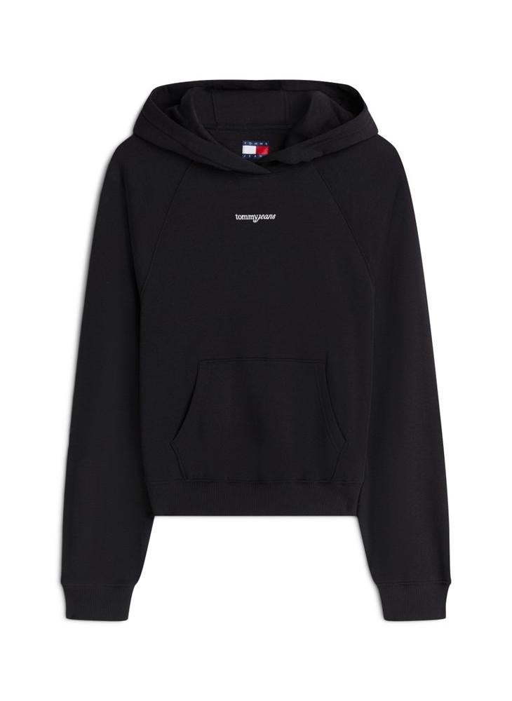 TOMMY JEANS Logo Raglan Sleeve Terry Hoody - Image 5
