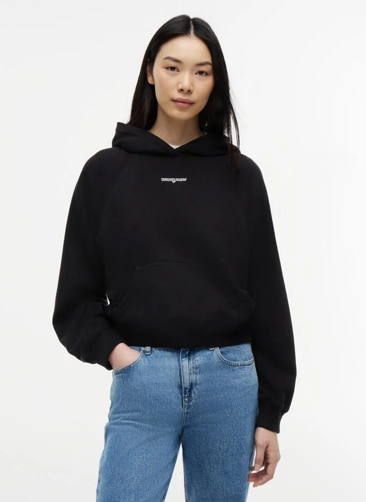 Tommy Jeans Logo Raglan Sleeve Terry Hoody