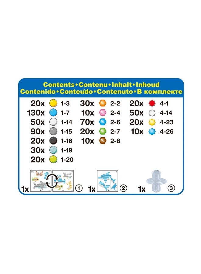 AquaBeads Arts & Crafts Ocean Life Theme Refill with Beads and Templates, Small - Image 3